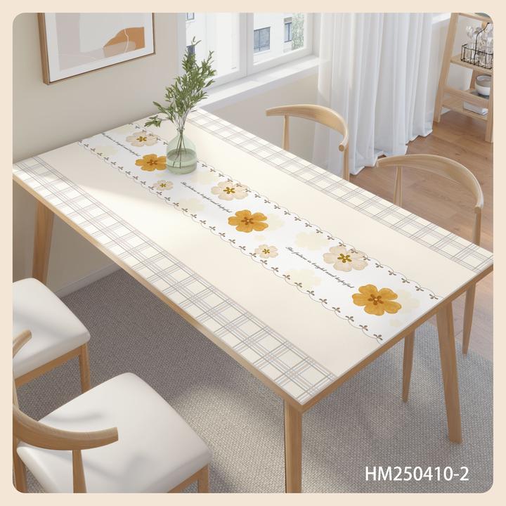 【鎏金硅】简约餐桌垫桌布防水保护防油防烫餐垫皮革茶几垫加厚桌垫