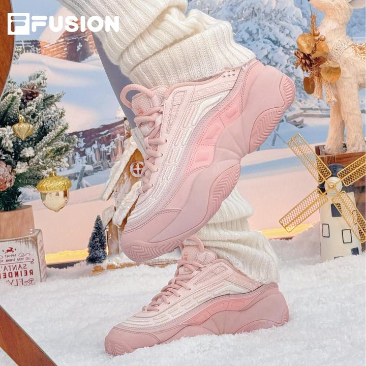 FUSION斐乐火焰鞋女鞋时尚轻便百搭厚底增高老爹鞋休闲鞋流光风