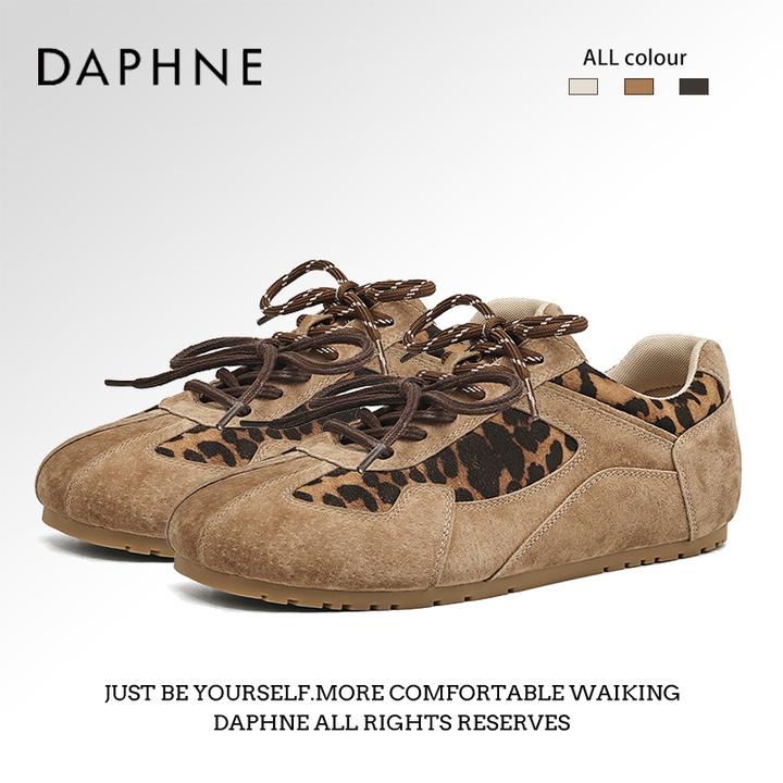 达芙妮学生风轻便运动德训鞋女冬季平底好穿不累脚棉鞋雪地防滑