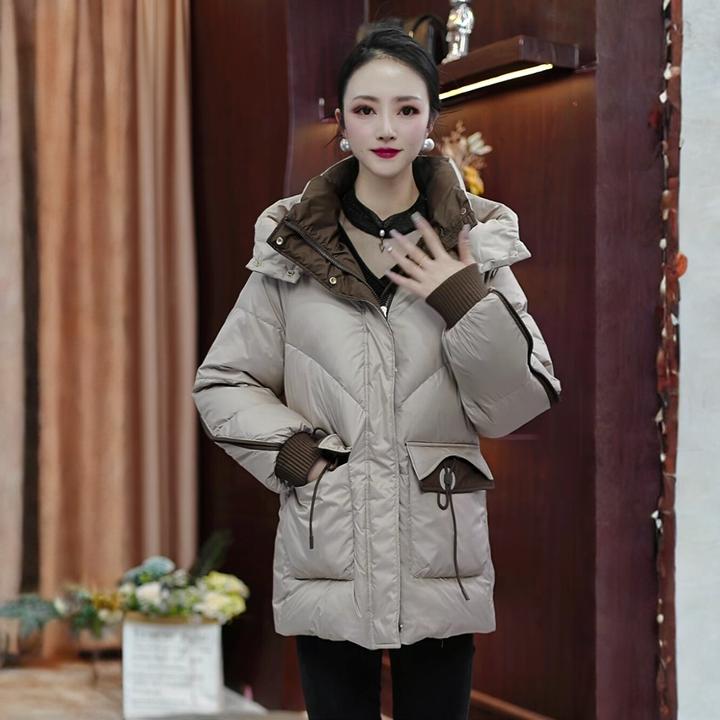 妈妈羽绒服中长款2025秋冬保暖新款白鸭绒外套显瘦加厚羽绒袄子女