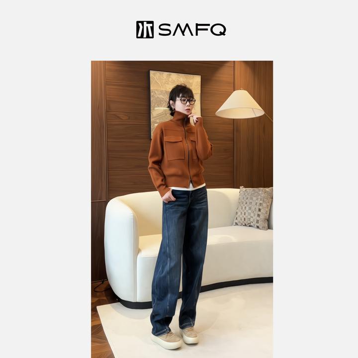 水木夫妻”加绒弯刀“ 立裁弧形瘦版弯刀裤牛仔裤!