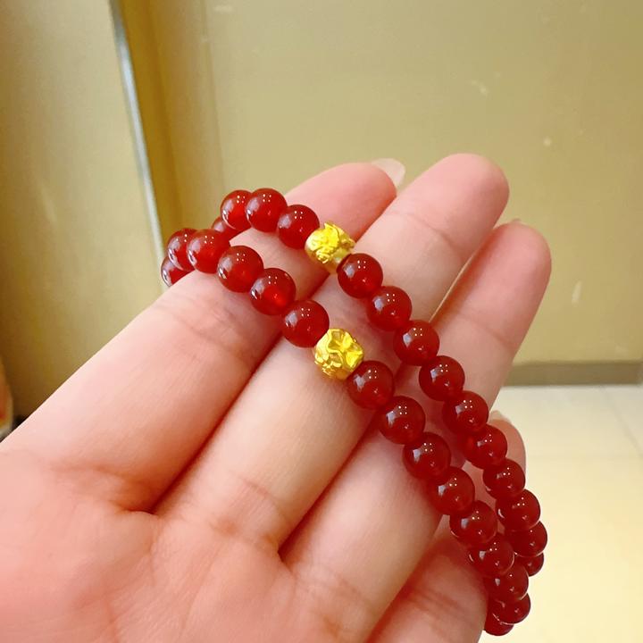 足金招财福袋手串