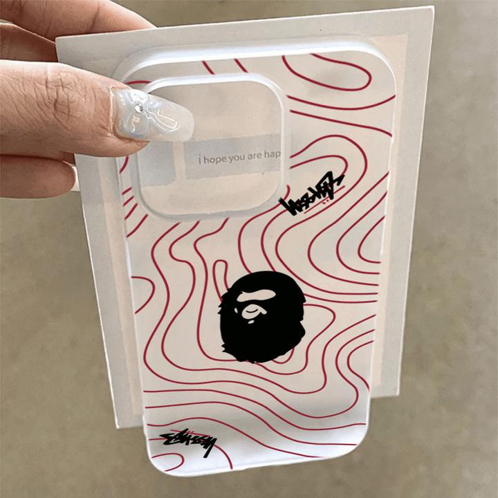 潮牌猿人头适用iphone16promax苹果15手机壳14PLUS软13幻影12防摔