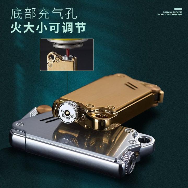 包邮焦点金属防风打火机砂轮个性激光雕刻轻薄高档防风打火机厂家