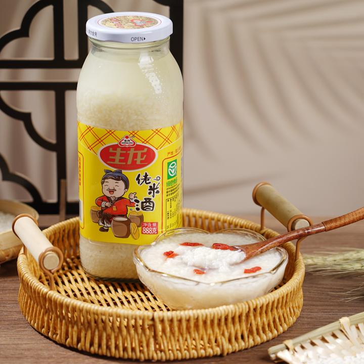 生龙佬米酒888g湖北特产孝感米酒月子醪糟酒酿甜糯米酒