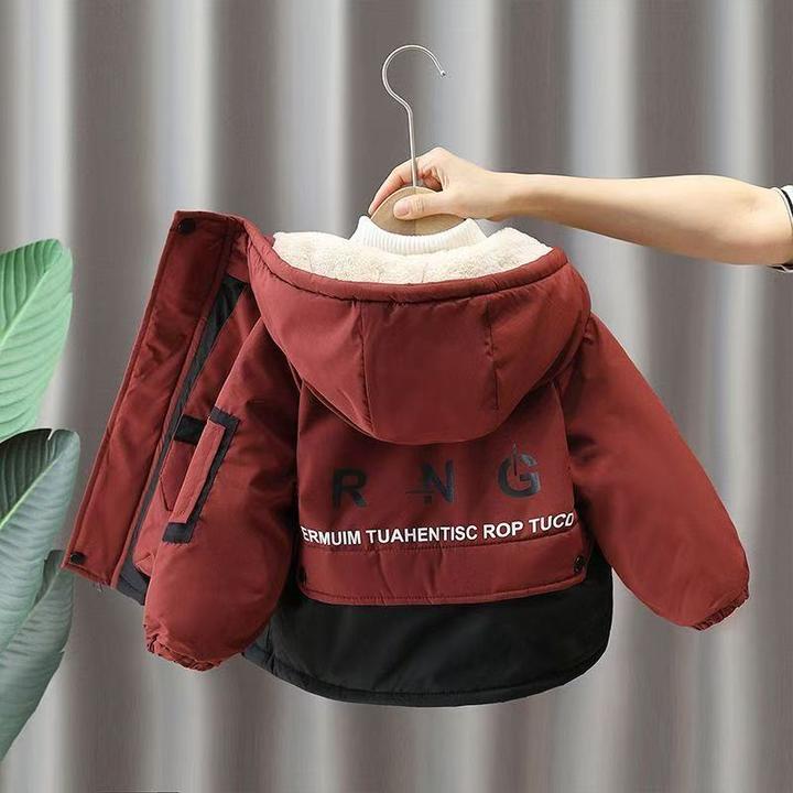 男童冬装外套2025秋冬季新款儿童男孩中小童宝宝加绒加棉韩版棉服