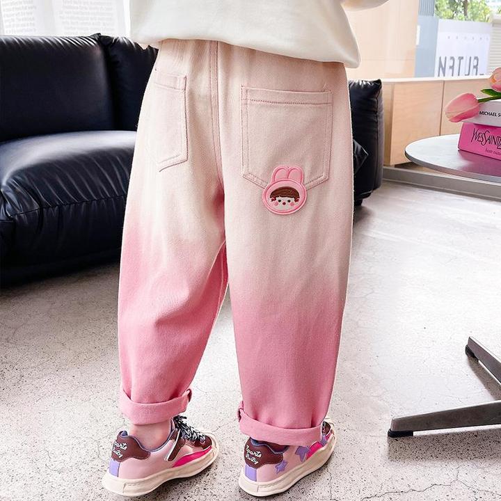 儿童春秋季韩版女童新款时髦洋气百搭宽松休闲长裤女宝宝秋装裤子