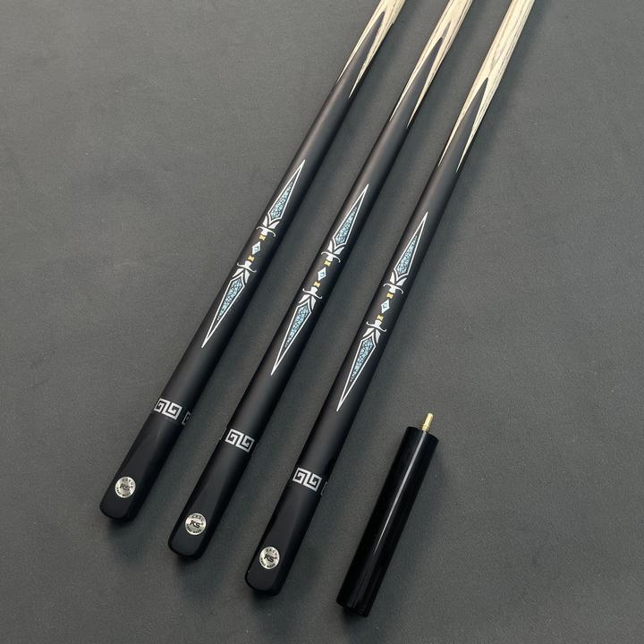 KSks蓝剑儿童小头通杆中式台球杆斯诺克小头杆这低杆我抓的真硬啊