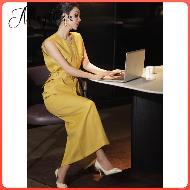 名缕2025女装优雅女神范高级感半身裙两件套高端时尚套装夏季马甲