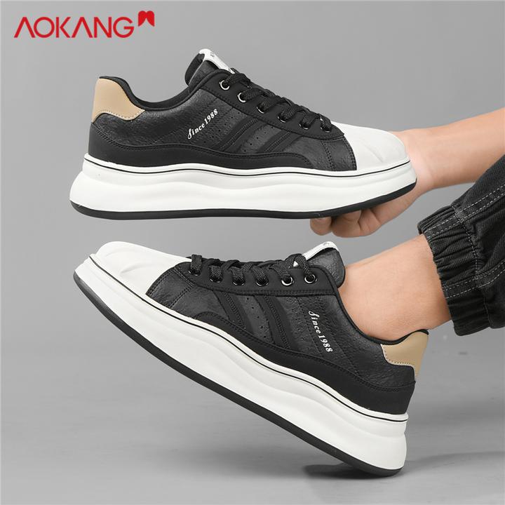 2025秋季男士时尚百搭休闲增高板鞋秋舒耐磨潮流潮鞋