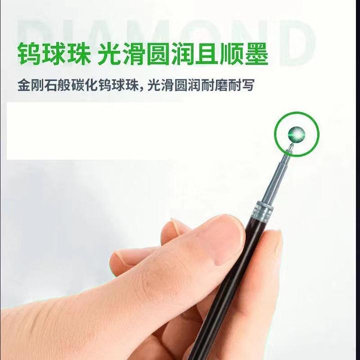 st刷题笔芯中性笔芯0.5按动笔笔芯高颜值通用按动式圆珠笔芯批发