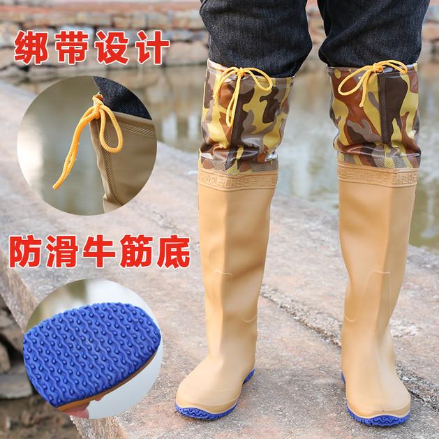 插秧鞋男女高筒靴雨靴下田袜水田鞋防蚂蟥防水蛭软底干活下水雨鞋