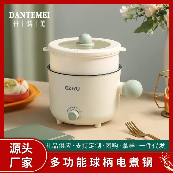电煮锅小型学生小电锅一人食多功能家用宿舍不沾锅煮面加热球形锅