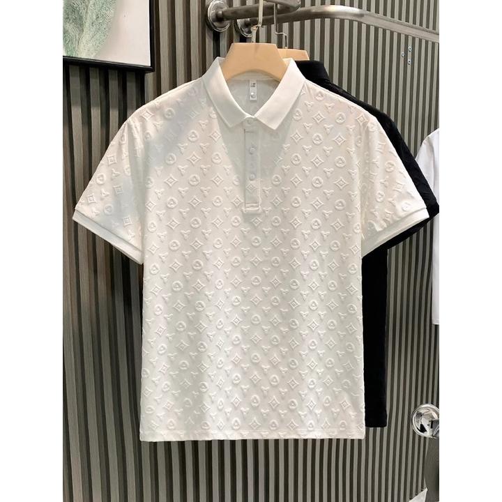 【TQUX港奢男装】t恤休闲男士短袖polo衫潮牌夏季新款纯色T恤衫感提