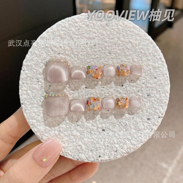 【柚见】戴甲片推荐2025爆款手工美甲新款穿戴甲美甲穿戴甲片