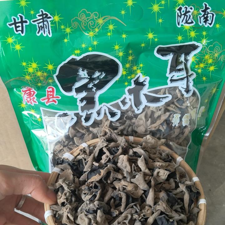 康县椴木丑黑木耳干木耳干货农家土特产自然晒干可煮火锅