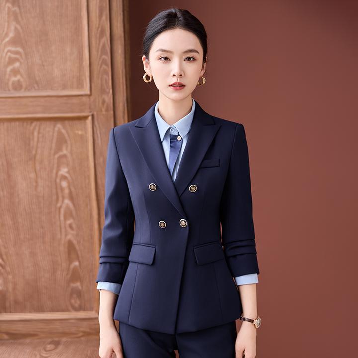 高端西装套装女秋冬职业装气质酒店经理工装售楼部4S店销售工作服