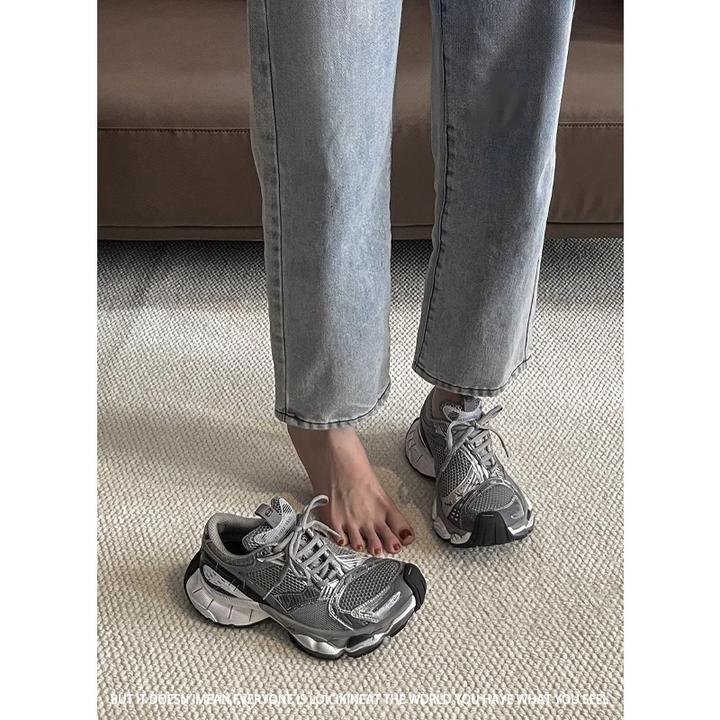 正品巴黎staple订书机老爹鞋男女款2025秋季新款做旧休闲运动鞋