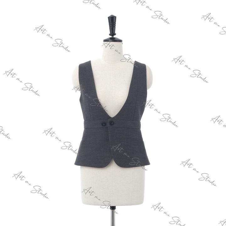 3姐【灰度世纪两穿马甲套装】S31272Y2