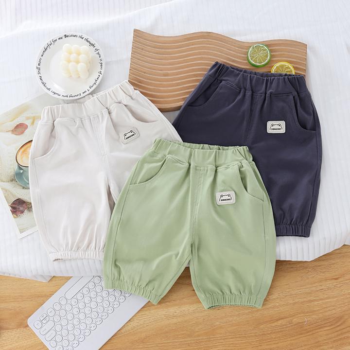 宝宝裤子夏季薄款纯棉外穿男女儿童七分裤婴儿短裤灯笼裤幼儿夏装