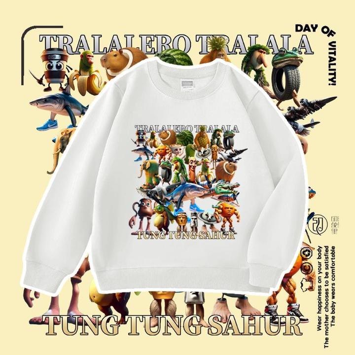 童装痞帅国外山海经儿童卫衣木棍人男女童春秋款服装秋冬装上衣潮