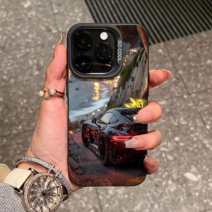 时尚跑车适用苹果16/15手机壳iphone14Promax元气13软壳12防摔11x