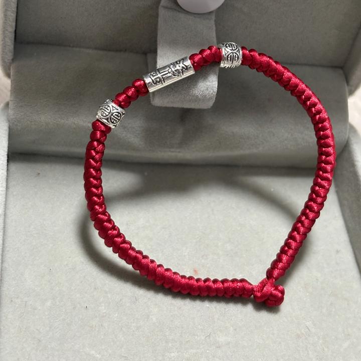 手链 本命年酒红色红绳金刚结手绳平安转运红绳男女通同款