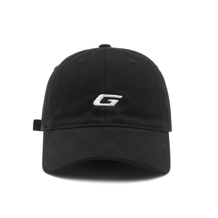 PRBLMS刺绣弯檐字母帽子大头围显脸小春夏遮阳运动帽鸭舌帽遮阳帽