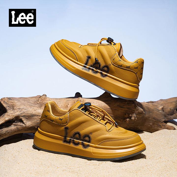 Lee男鞋高端男士休闲鞋潮流百搭时尚厚底复古潮鞋夏季新款板鞋男