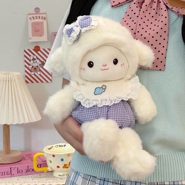 会跑步的小羊玩偶可爱公仔女孩睡觉抱枕毛绒玩具娃娃女生生日礼物