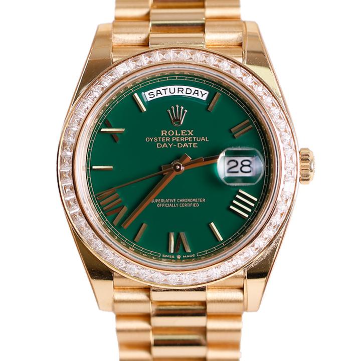 95新 Rolex/劳力士 23年全套228398TBR赌桌绿T方钻