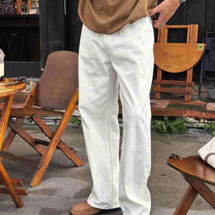 25A/W 「贵气雅奢限定」松弛高质感100%水洗棉宽松直筒休闲牛仔裤