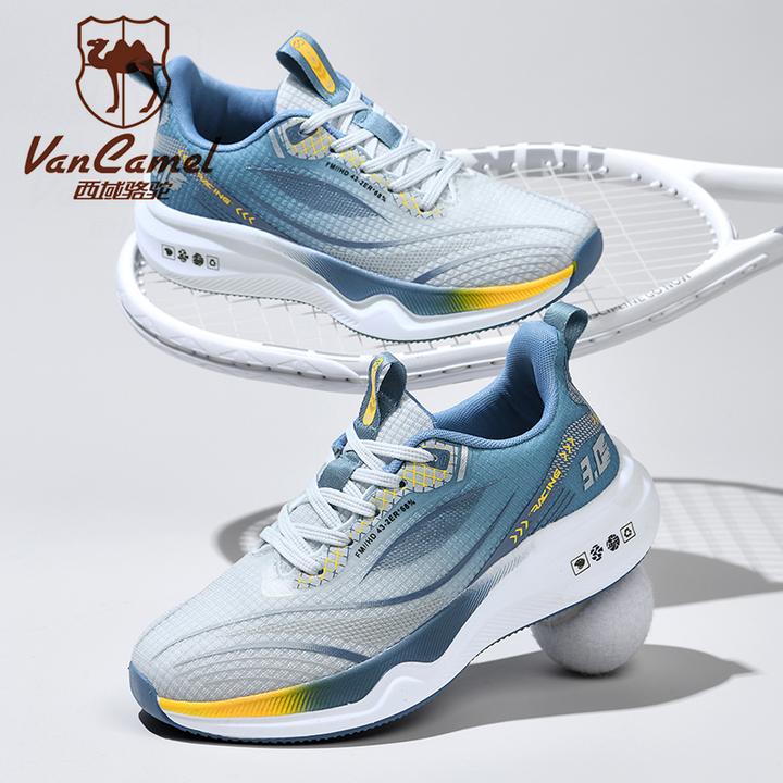 VANCAMEL/西域骆驼潮流休闲鞋秋季搭时尚皮面跑步鞋男士大码轻奢