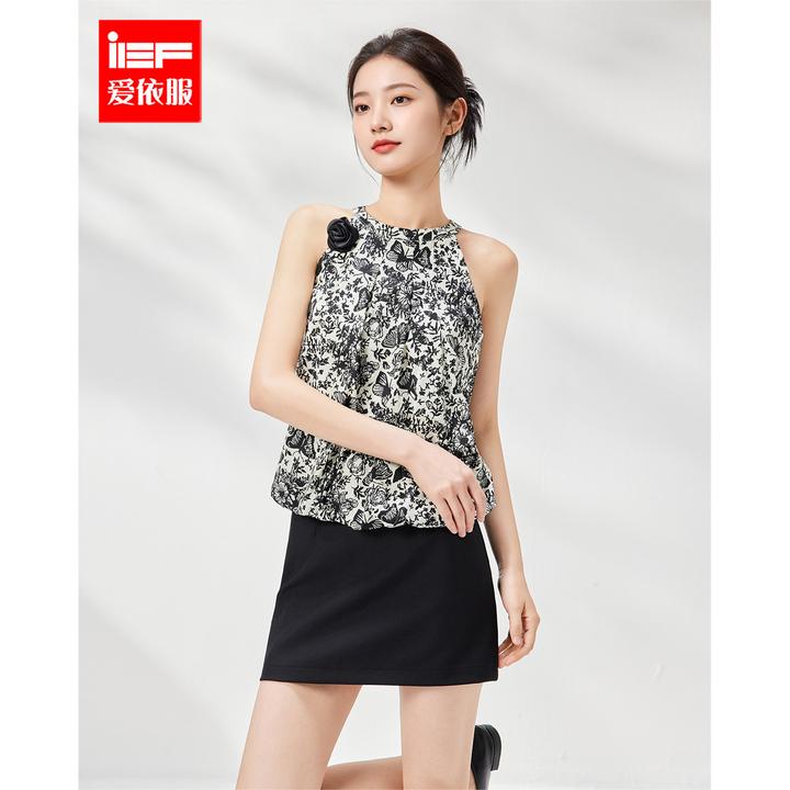 IEF/爱依服时尚套装2025夏季新款法式千金风通勤显瘦百搭上下套裙