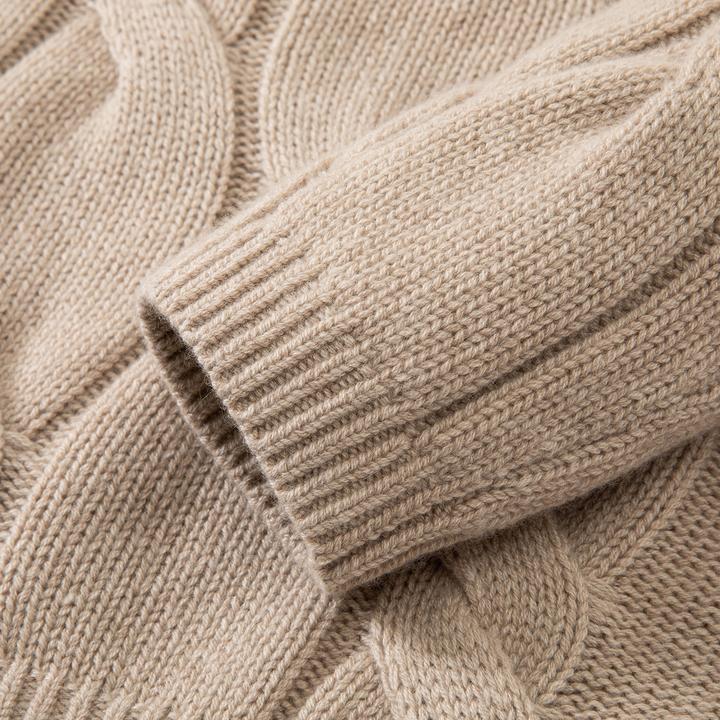 大麻花【贵姐NICOLE】设计师高定系列气质全羊绒毛衣5NWM002