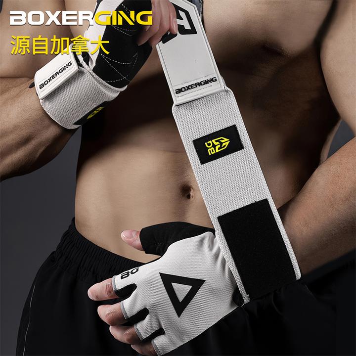 健身护腕半指手套男器械卧推单杠引体向上撸铁运动训练防起茧防滑