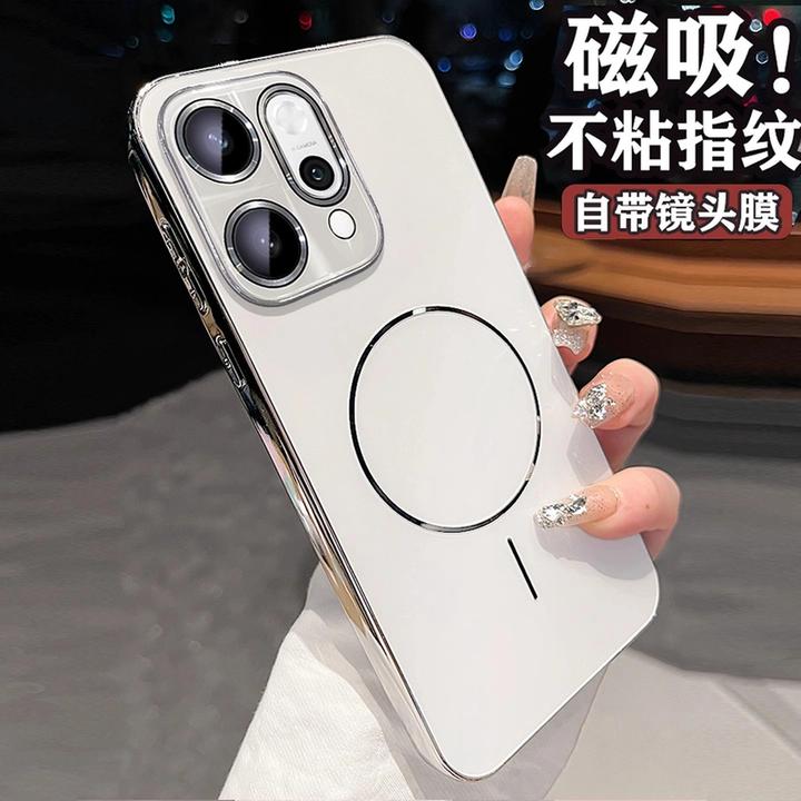 适用opporeno14镜头全包防摔手机壳新款炫光reno14pro简约潮磁吸