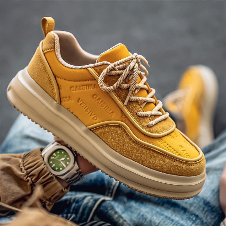 爆款男鞋2025新款秋季高级感潮牌男士休闲板鞋厚底百搭男款四季鞋