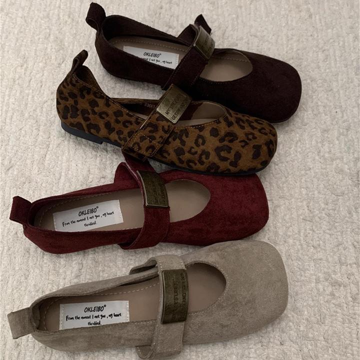 【JTG&SHOES 官方正品】玛丽珍女鞋2025春夏新款方头红色婚鞋浅口