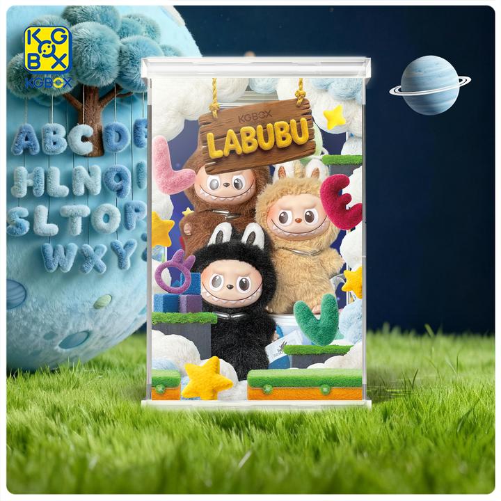 KGBOX适用于泡泡玛特labubu心底密码系列搪胶单宠展示盒