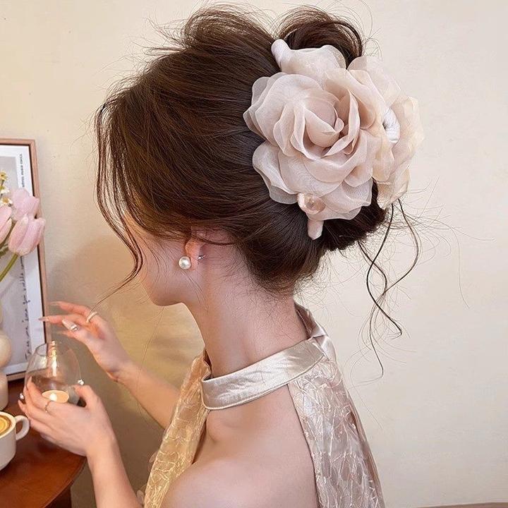 抓夹少女风气质女发夹小猫抓夹夹子百搭鲨鱼夹头饰发饰超仙