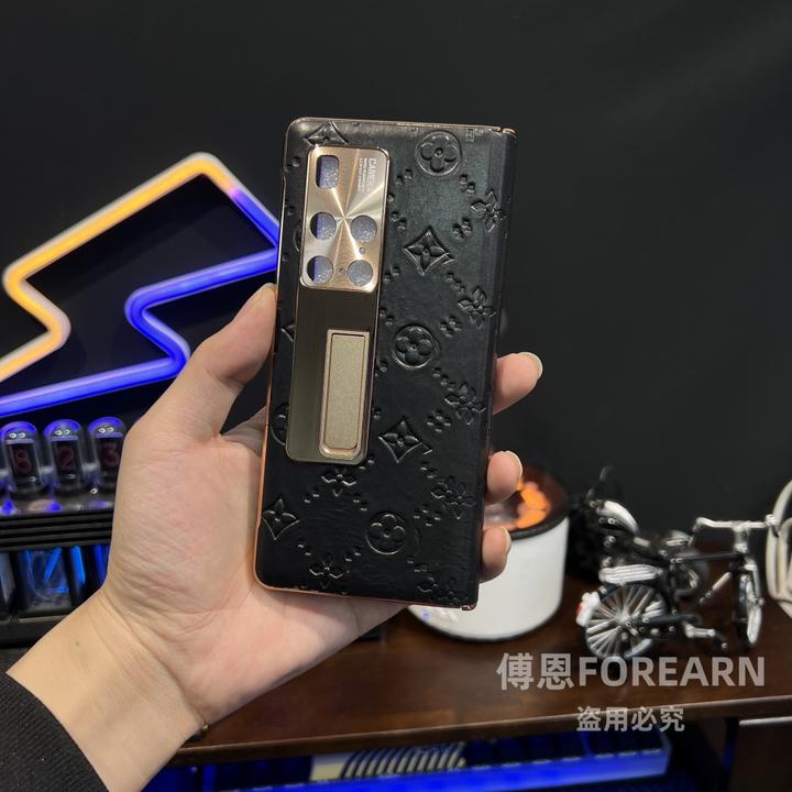 适用于华为matex2手机壳真皮x2支架防窥折叠屏典藏版轻奢壳膜一体