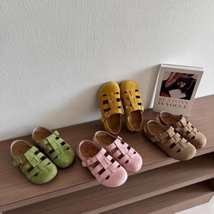 勃肯凉鞋韩版编织镂空包头凉鞋女款夏季外穿软底新款平底防滑PU