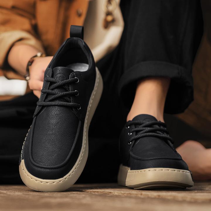 2025新款潮流男士板鞋男鞋潮鞋厚底低帮休闲鞋子男款时尚防滑百搭