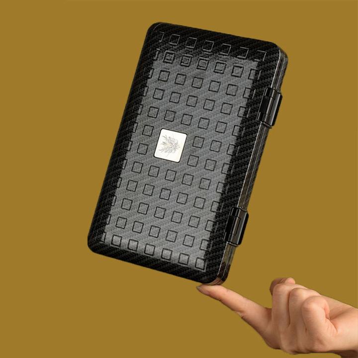 雪茄便携保湿盒雪松木碳纤维超薄5支装套装工具随身收纳雪茄盒