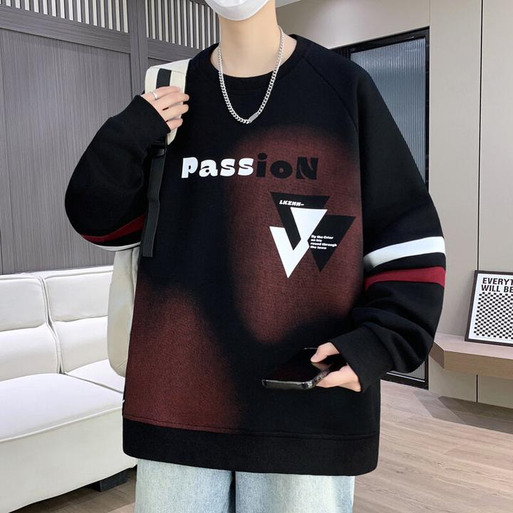 正品美式圆领上衣外穿内搭复古打底衫外套卫衣日系长袖休