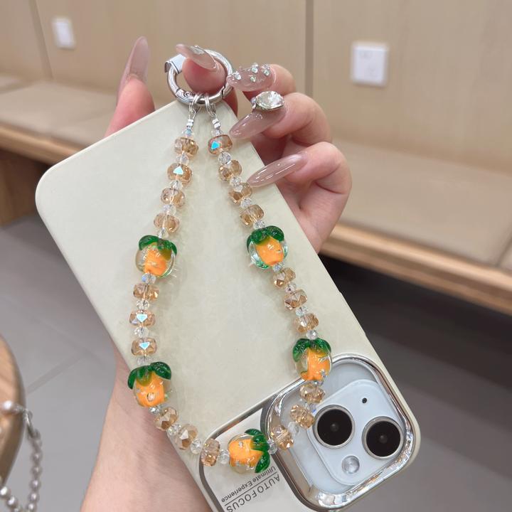 027柿柿如意手机链斜挎挂脖链子手提挎夜光手机链挂绳