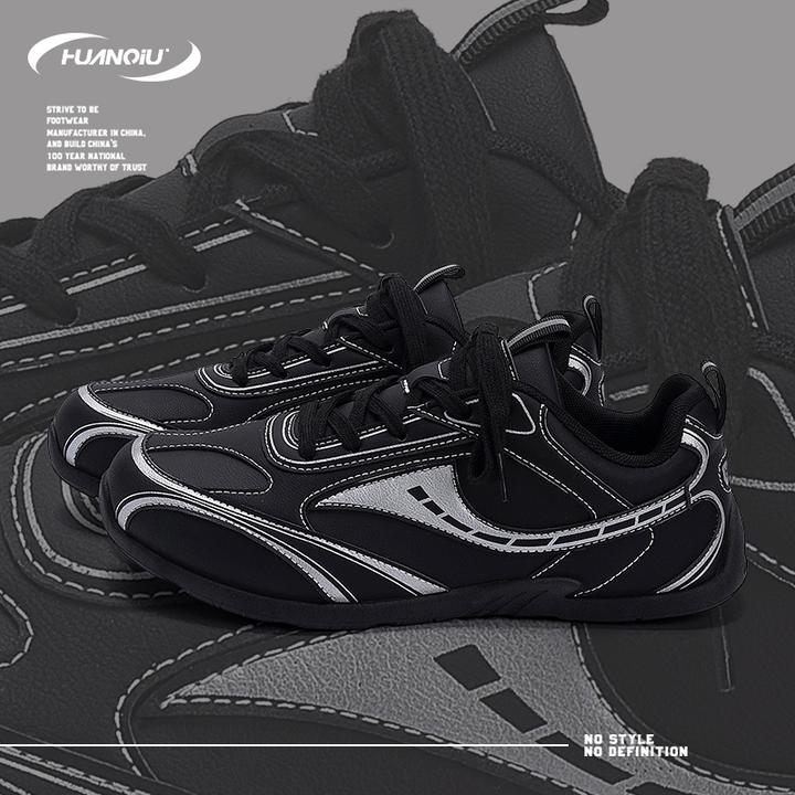 HUANQIU/环球简约潮流内增高板鞋男鞋2025秋季新款百搭轻便休闲鞋