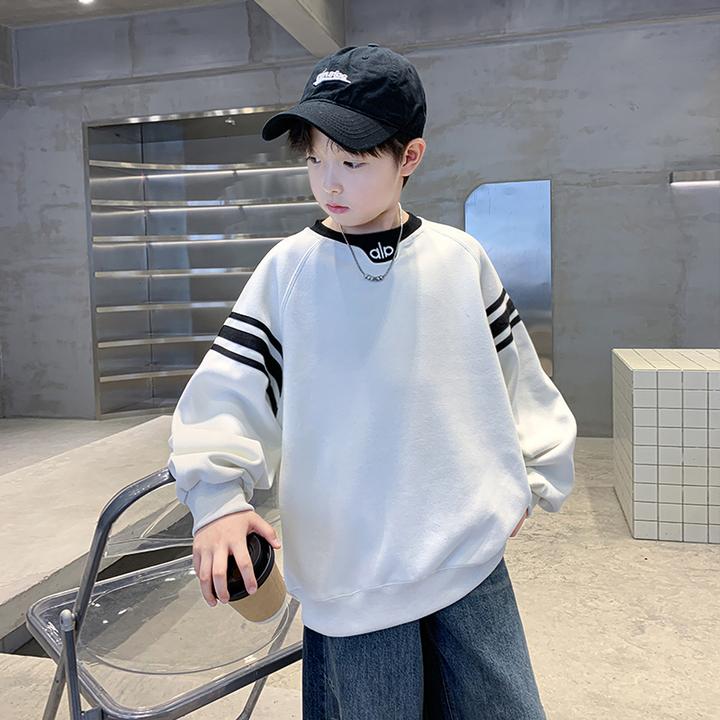 儿童装男童秋装纯棉卫衣2025新款春秋款中大童秋季男孩洋气上衣潮