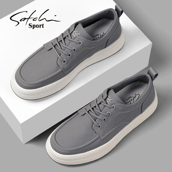 沙驰男鞋冬季新款经典系带布鞋透气轻便简约帆布鞋男款休闲鞋板鞋